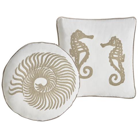 Set Di 2 Cuscini Sindora Cotone 45 X 45 Cm Bianco Trama Animale - Foto 2