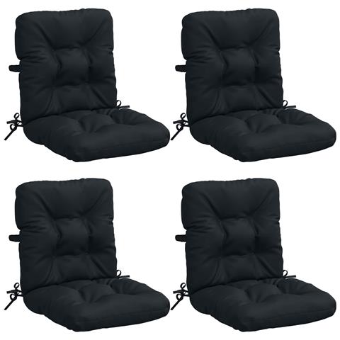Cuscini per Sedia Alta in 4 Pezzi VIANEN 4 pcs 100% Poliestere - Foto 1