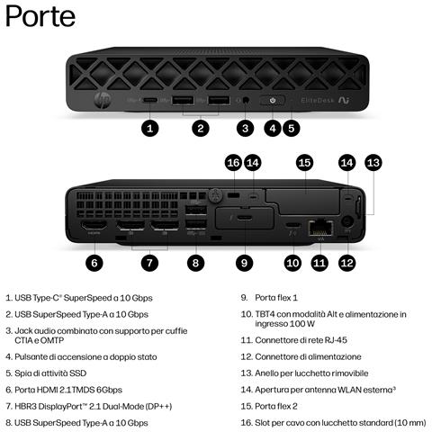 E07KVAT PC /stazione di lavoro Copilot+ PC Intel Core Ultra 7 356H 16 GB DDR5-SDRAM 512 GB SSD Windows 11 Pro Mini PC AI PC - Foto 20