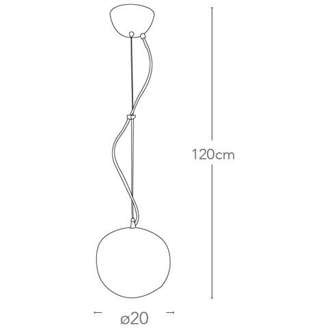 I-ASTRA / S20 - Pendente con decoro cromato 60 watt E27 - Foto 10