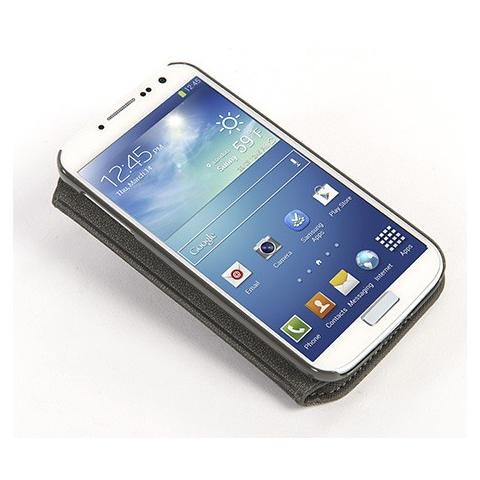 Custodia per Galaxy S4 in Similpelle Colore Grigio - Foto 1