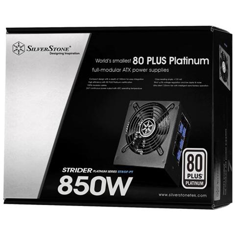 Alimentatore SST-ST85F-PT Strider 80 Plus Platinum, modulare - 850 Watt - Foto 8
