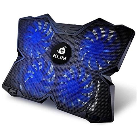 Wind Raffreddatore Per Pc Portatile - Il Più Potente - Azione Rapida - 4 Ventole Con Supporto Per Gaming Pc (blu)  - Foto 1