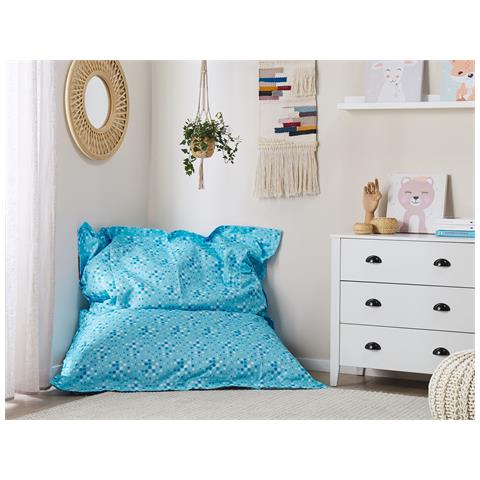 Poltrona Sacco Impermeabile In Poliestere Fantasia A Pois 140x180cm - Foto 24