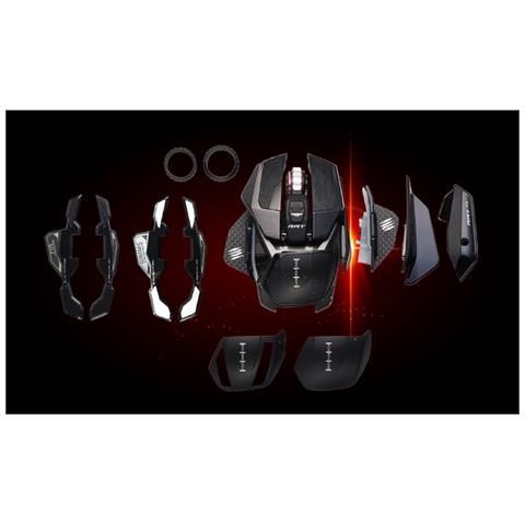 R. a. t. X3 Mouse Usb Tipo A Ottico 16000 Dpi Mano Destra (Rat Pro X3 Gaming Mouse Black)  - Foto 8