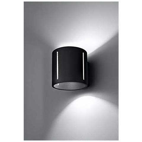 Inez - Lampada Da Parete In Alluminio, Colore: Nero - Foto 2