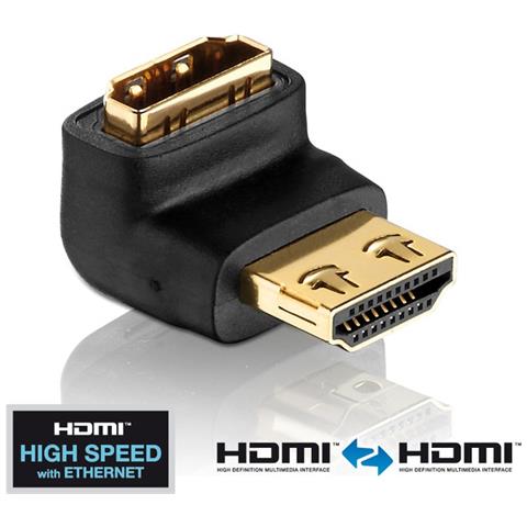PureInstall PI040, HDMI, HDMI, Maschio / femmina, Nero, Oro - Foto 2