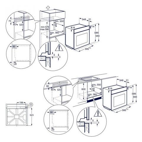 Forno Elettrico da Incasso SurroundCook® Serie 600 KOFDP76X Capacità 72 L Multifunzione Ventilato Potenza 2990 W Colore Acciaio Inossidabile - Foto 8