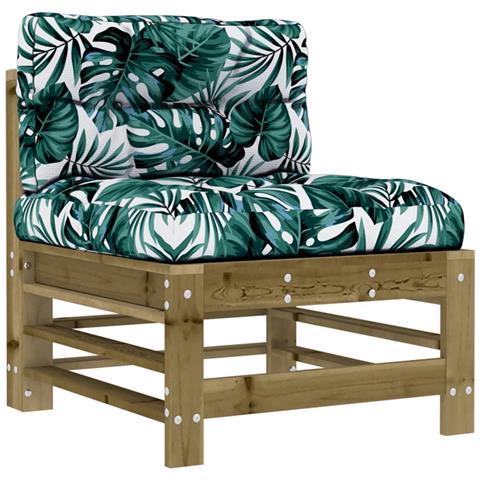 Set Divani Da Giardino 10 Pz Con Cuscini Legno Impregnato Pino - Foto 8