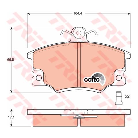 Pattini Freno Fiat Punto /tipo - Lancia Thema /del Gdb458 - Foto 1