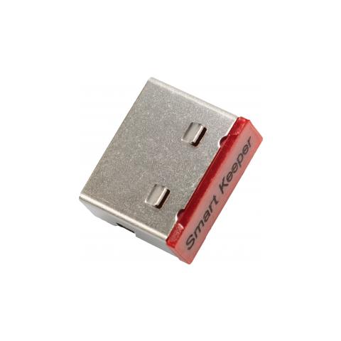Csk-pc01p Clip Sicura Bloccaporte Usb Tipo A Rosso, Acciaio Inossidabile Plastica 10 Pz - Foto 2