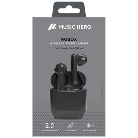 Nubox Auricolare True Wireless Stereo (TWS) In-ear Musica e Chiamate USB tipo-C Bluetooth Nero - Foto 2