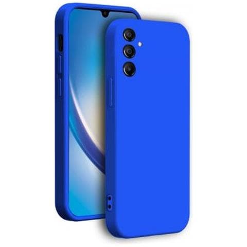Cover Silicone Per Samsung A34 5g Con Cordino Da Polso Abbinato, Blu - Foto 1