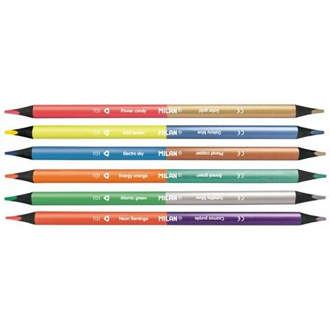 7123306 pastello colorato Beige, Blu, Marrone, Grigio, Blu metallizzato, Arancione, Pesca, Viola, Rosso, Argento, Turchese, Giallo 6 pz - Foto 1