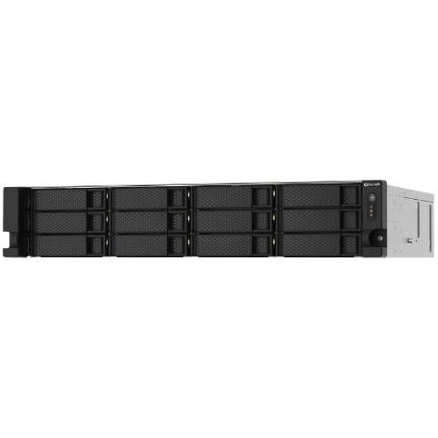 Nas Rack 2u   Ts-1273au-rp-8g 12hd 3.5""/2.5"" Nohdd 2p 2.5 Gbe 2usb-c 2usb-a 8gb Ddr4 4c Amd Ryzen V1000 V1500b 2x300w - Foto 1