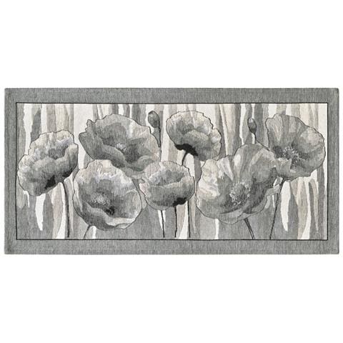 Tappeto Passatoia Cucina Corsia Retro Antiscivolo Disegno Amsterdam By Suardi 55x240 Grigio - Foto 1