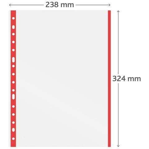 Custodie Rosso Din A4 100 Unità - Foto 2