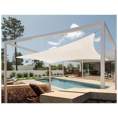 Tenda Da Sole Da Esterno Bianco Sporco 300 X 330 Cm Lukka - Foto 1