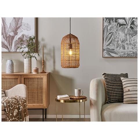 Lampadario Lucite Corda Di Carta Naturale - Foto 1