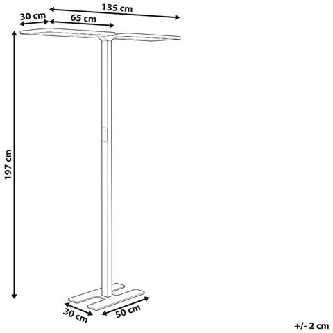 Lampada Da Terra Led Metallo Argento 196 Cm Sculptor - Foto 2