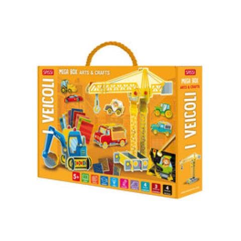Veicoli. Mega Box Arts &amp. Crafts. Ediz. A Colori. Con 4 Fondali. Con 3 Modelli 3d. Con 4 Modellini - Foto 1