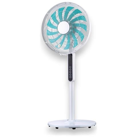 Ventilatore A Piantana 13 Pale Con Motore Silenzioso E Display Touch Con Altezza Regolabile A 3 Livelli - Foto 4