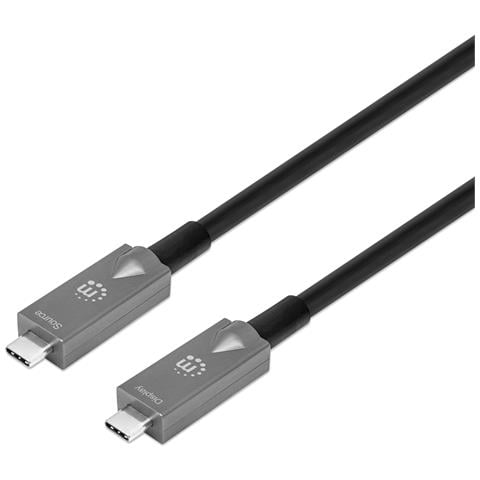 Cavo Ottico Attivo Dati E Video Usb 3.2 Gen 2 Usb-c M /m Fibra Ottica 4k 7,5 M - Foto 1