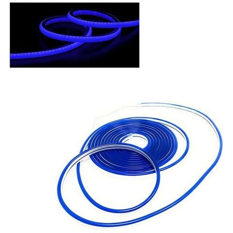 Striscia Led Blu Per Scritta Insegna Luminosa Strip Flessibile 5 Mt Ip65 - Foto 1