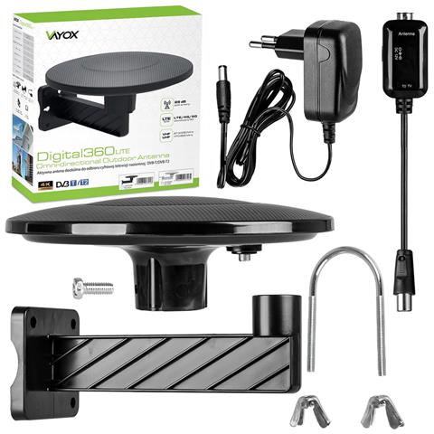 Digital360 Lite Antenna Omnidirezionale Vhf Uhf Nera Va0039 Vayox - Foto 2