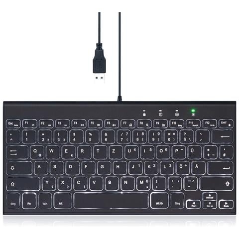 Tastiera Cablato 4049571003443  (Layout Tedesco) Colore Nero - Foto 1