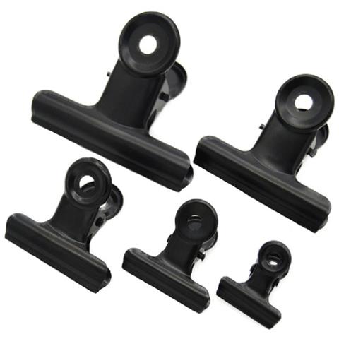 Clip In Metallo Nero, Confezione Da 10 Size B - Foto 2