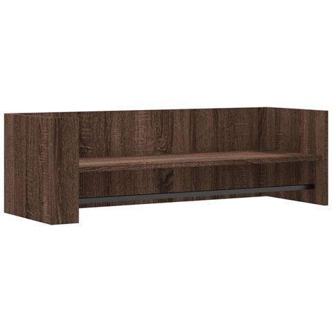 Mensola A Muro Rovere Marrone 100x35x30,5 Cm Legno Multistrato - Foto 2
