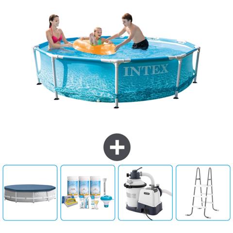 Piscina Fuori Terra - In Giro - 305x305x76 Cm - Blu - Include Accessori Coordinati Cb64 - Foto 1