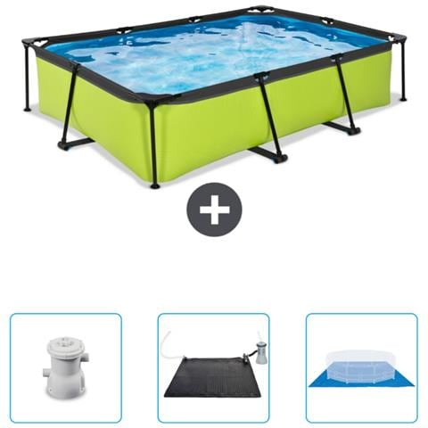 Piscina Fuori Terra - Rettangolo - 300x200x65 Cm - Groen - Include Accessori Coordinati Cb79 - Foto 1