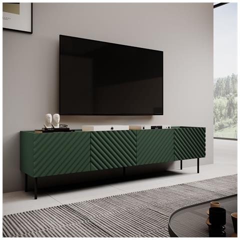 Armadio 4D RTV ONDA 200x40xH54,35 verde (in piedi o a parete) - Foto 5