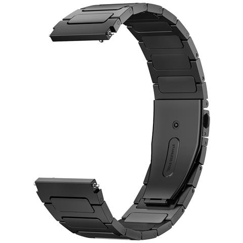 Cinturino Premium Da 22 Mm In Lega Di Titanio Nero - Vestibilità Universale - Foto 2