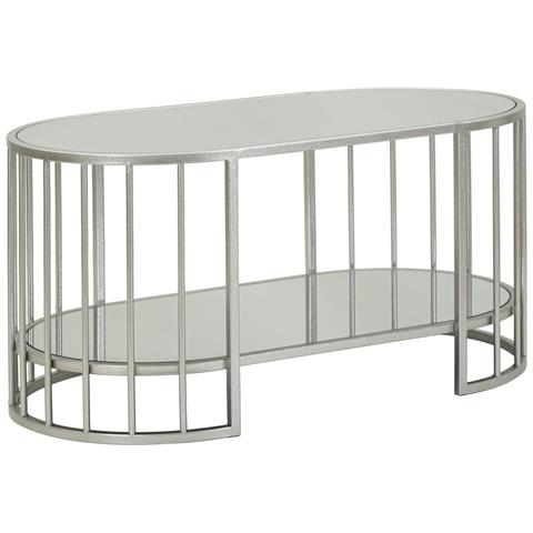 Tavolino Mf793 - Argento - Metallo - 90x50x45 Cm - Foto 1