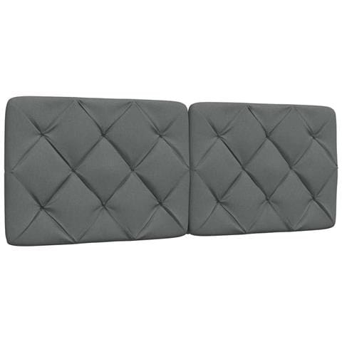 Letto con Materasso Grigio Scuro 120x200 cm Tessuto - Foto 9