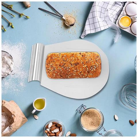 Paletta Per Pizza In Acciaio Inossidabile 34x28 Cm Vassoio Con Manico - Foto 2