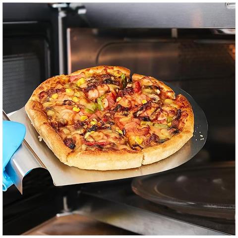 Paletta Per Pizza In Acciaio Inossidabile 34x28 Cm Vassoio Con Manico - Foto 5