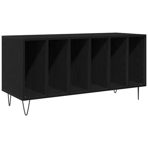 Cabinet per registratori  Nero Rovere 100x38x48 cm Legno ingegnerizzato - Foto 1
