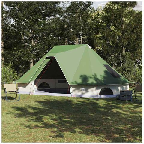Tenda Tipi Familiare con tetto Verde 680 x 430 x 270 cm - Foto 2