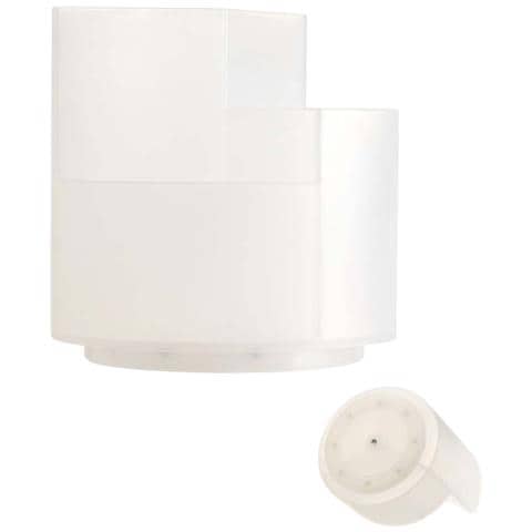 Organizzatore Rotante A 360 Gradi Per Pennelli E Penne Da Trucco - Contenitore Da Scrivania Transparent+white - Foto 1