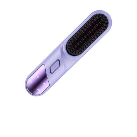 Spazzola Lisciante Portatile Senza Fili Con Tecnologia Ionica Purple - Foto 3