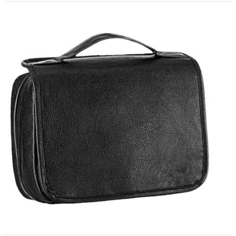 Borsa Da Toilette Da Viaggio 3-in-1 - Organizer Portatile In Pelle Pu Con Gancio E Scomparti Multipli Black - Foto 2
