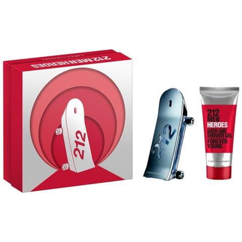 Set : 212 Heroes, Eau De Toilette, For Men, 90 Ml + 212 Heroes, Shower Gel, For All Skin Types, 100 Ml - Foto 1