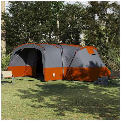 Tenda Familiare con tetto Grigio e arancione 760 x 645 x 230 cm - Foto 2