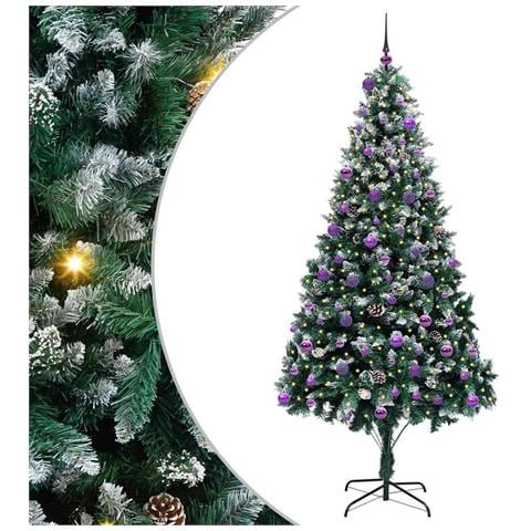 Albero di Natale artificiale con 300 LED Verde 240 cm - Foto 1