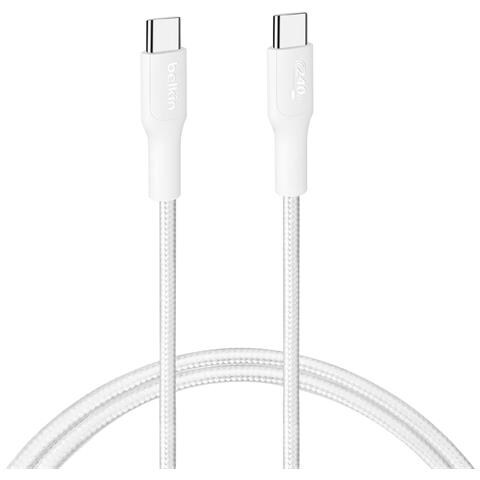 Cavo Usb-c A Usb-c 240w 1m Ricarica Ultra Rapida Rinforzato, Bianco - Foto 4