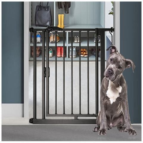 Bettacare Cancelletto Per Animali Con Chiusura Automatica, 61cm - 68,5cm, Nero Opaco, Extra Stretto - Foto 4